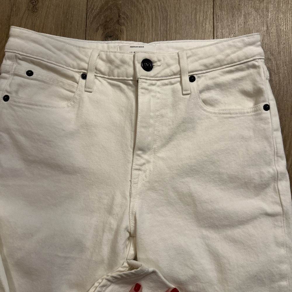 SLVRLAKE Womens Lou Lou Stretch White Jeans Size 27 White Made in USA - Picture 2 of 11